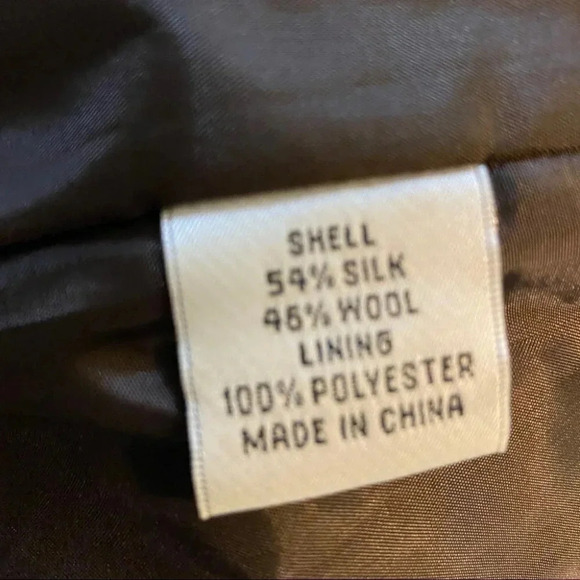 Talbots 2 brown/black/white floral 4 button blazer - Picture 7 of 8